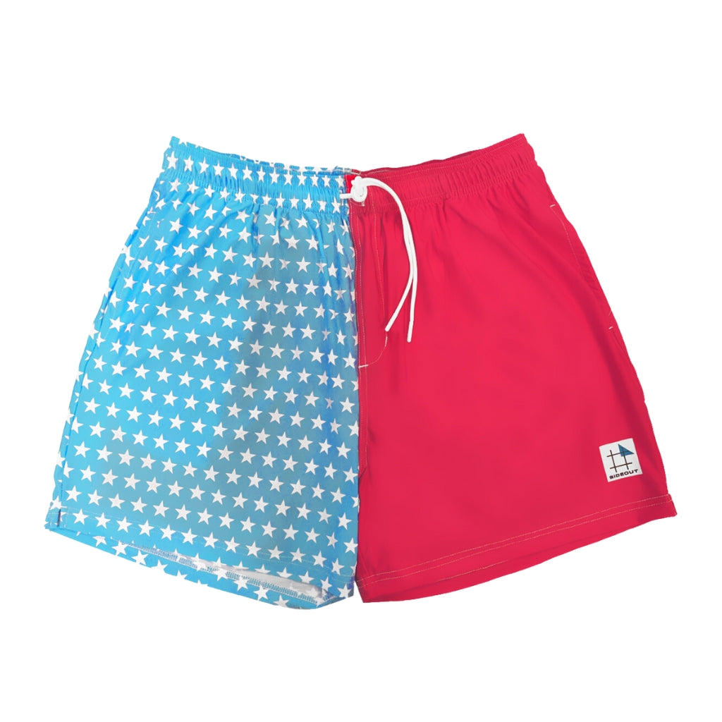 Men's Volley Shorts Retro Star Block