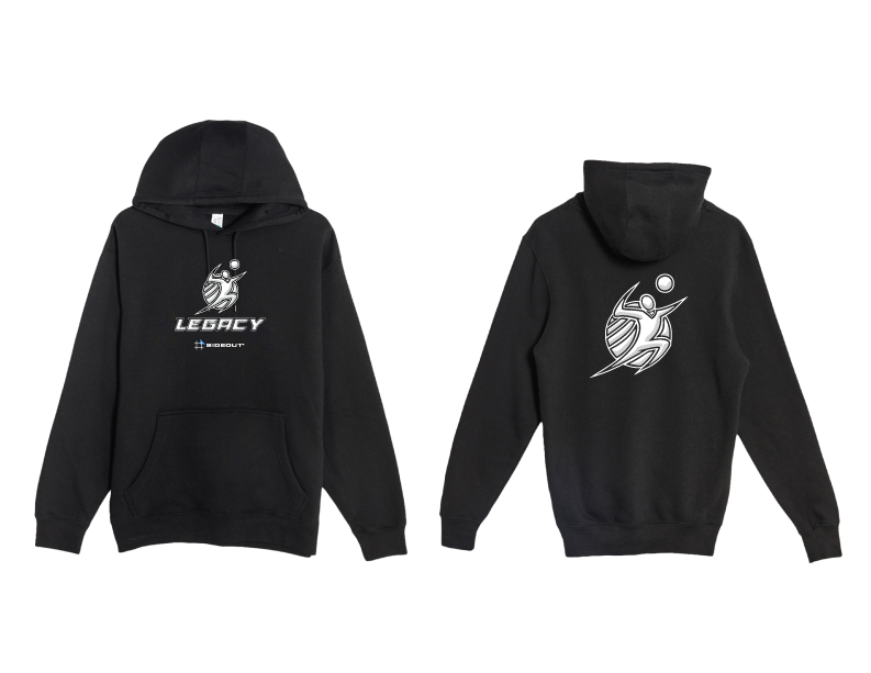 Upstate Legacy Black Unisex Hooded Sweatshirt