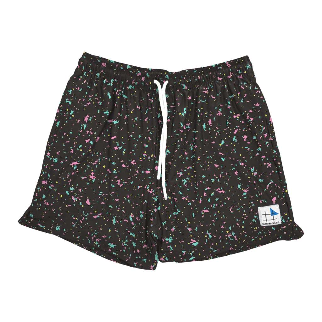 Endless Summer Black Speckle Men's Volley Shorts