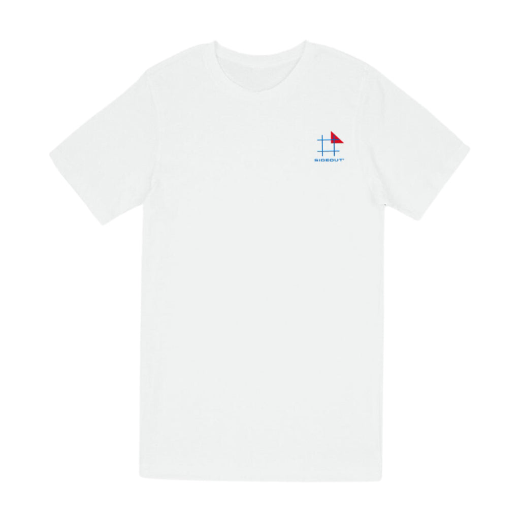 Sideout Serve White White Unisex T-Shirt