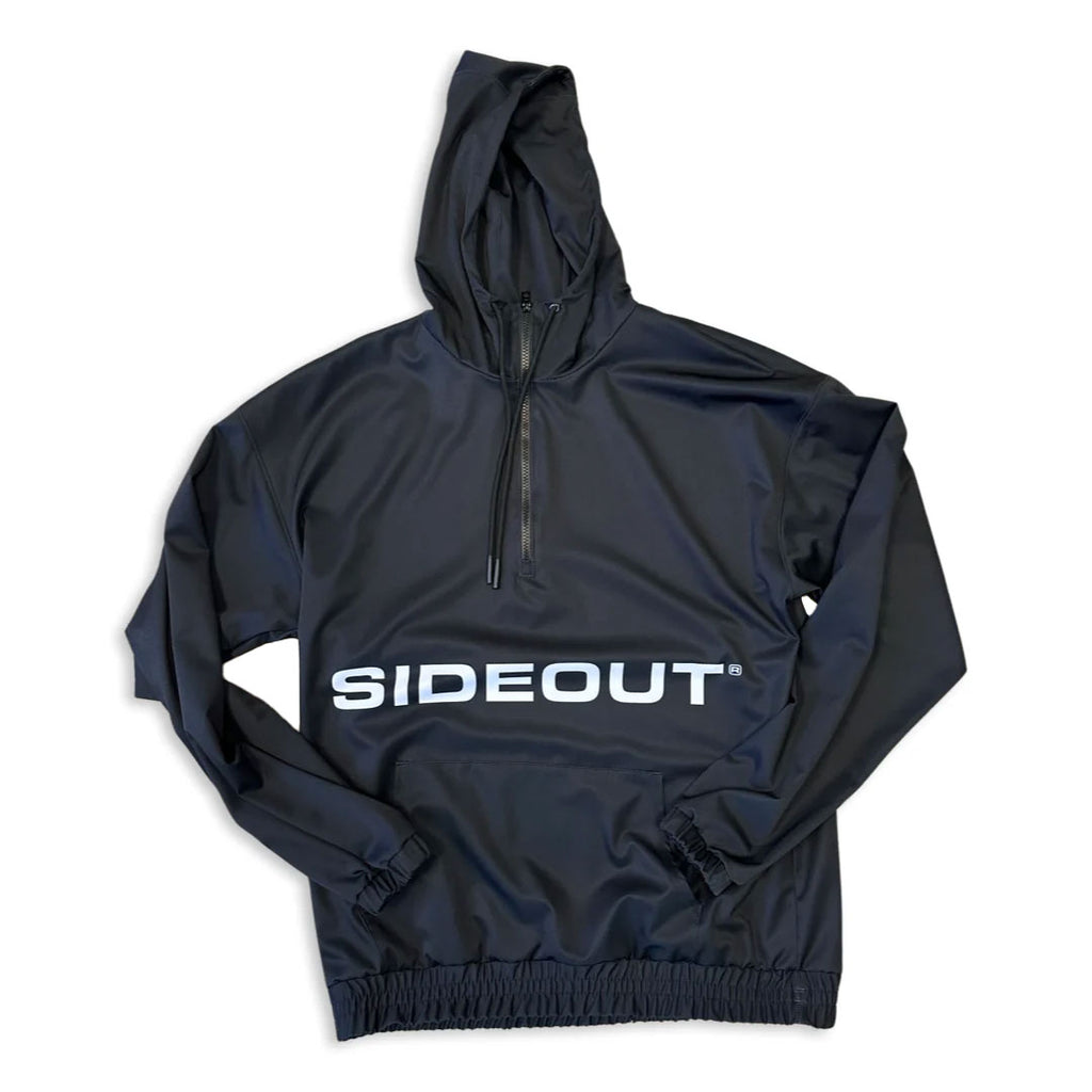 Essentials Solid Quarter Zip Windbreaker Hoodie