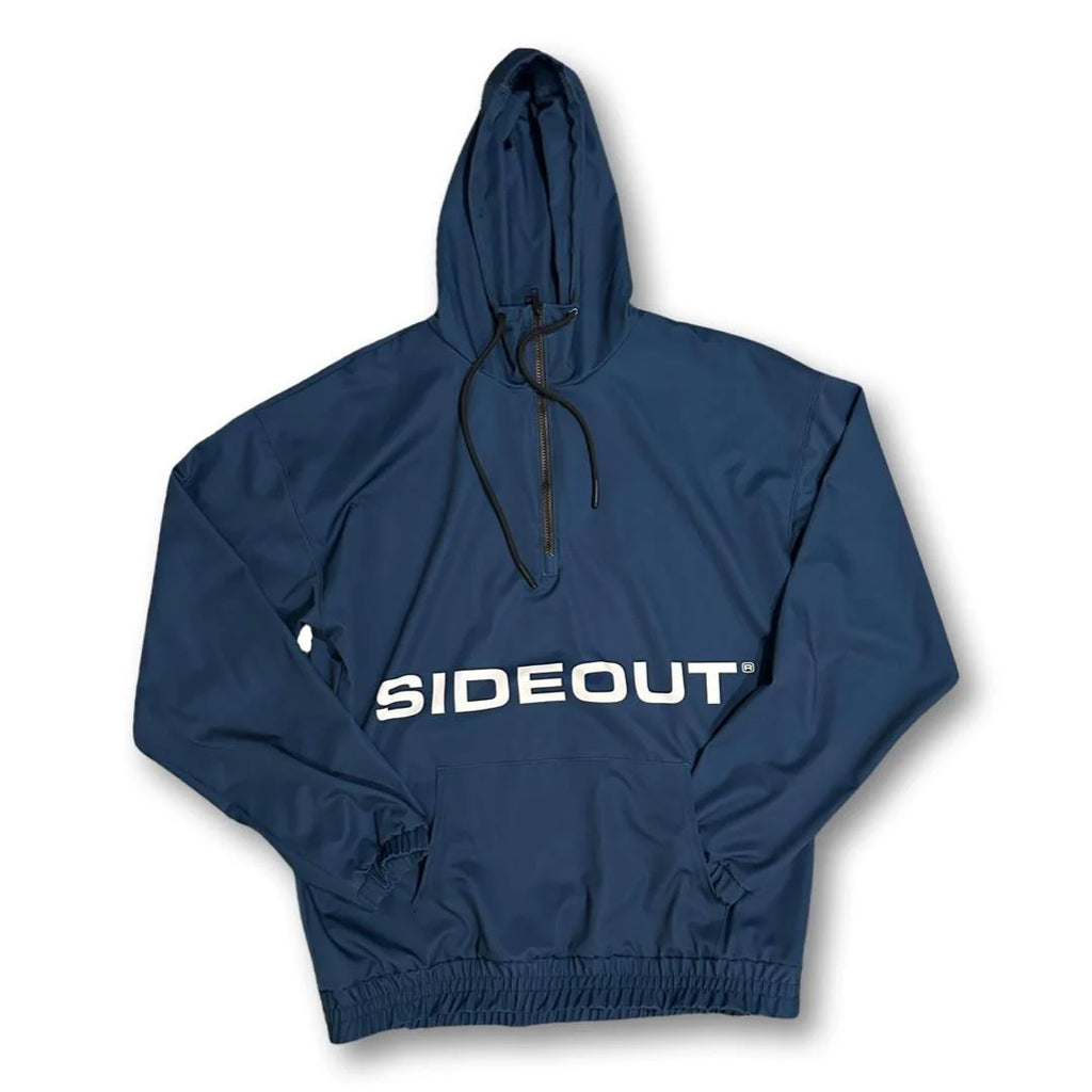 Essentials Solid Quarter Zip Windbreaker Hoodie