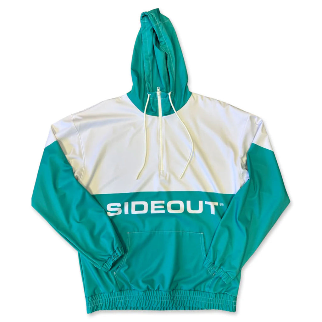 Horizon Color Block Quarter Zip Windbreaker Hoodie