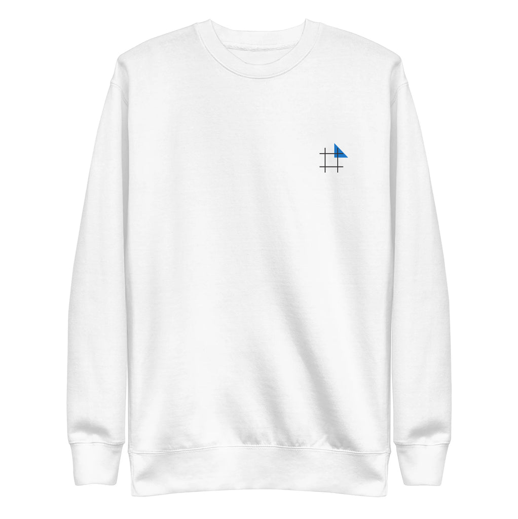 Icon Crewneck White Sweatshirt