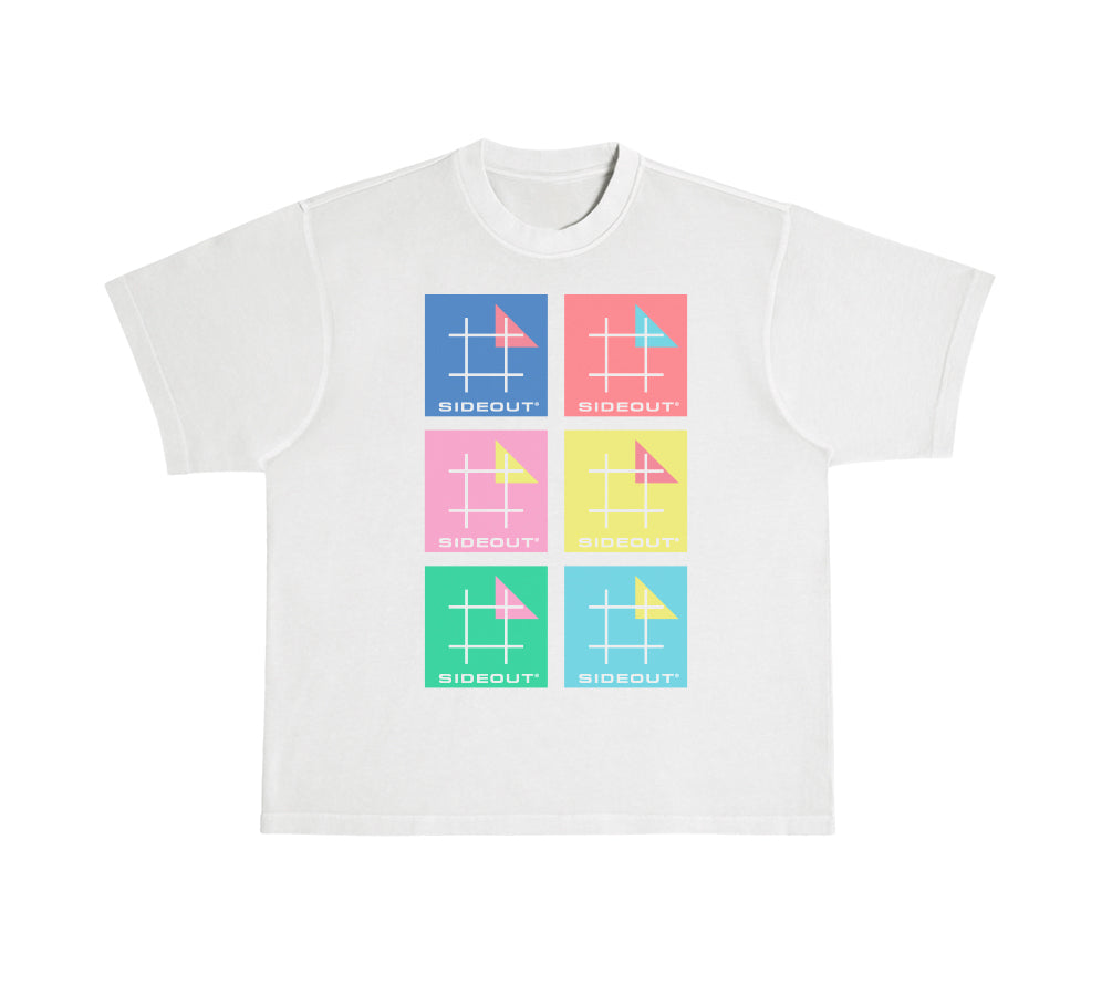 Endless Summer Wild Tiles White Boxy Tee