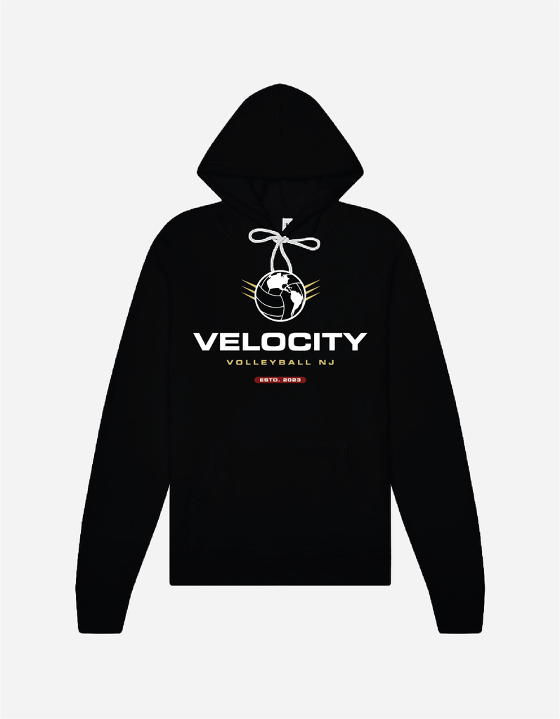 Velocity Volleyball 24 - Black Hoodie V1