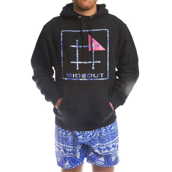 Cobalt Batik Black Unisex Hoodie